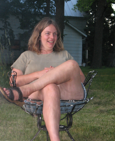 Dawn Burns enjoying the discussion