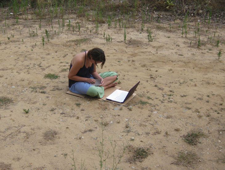 At the clay bowl carving workshop