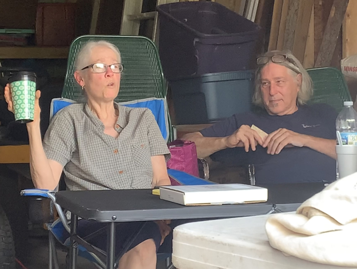 Steve's used to Mary Catherine going on and on.