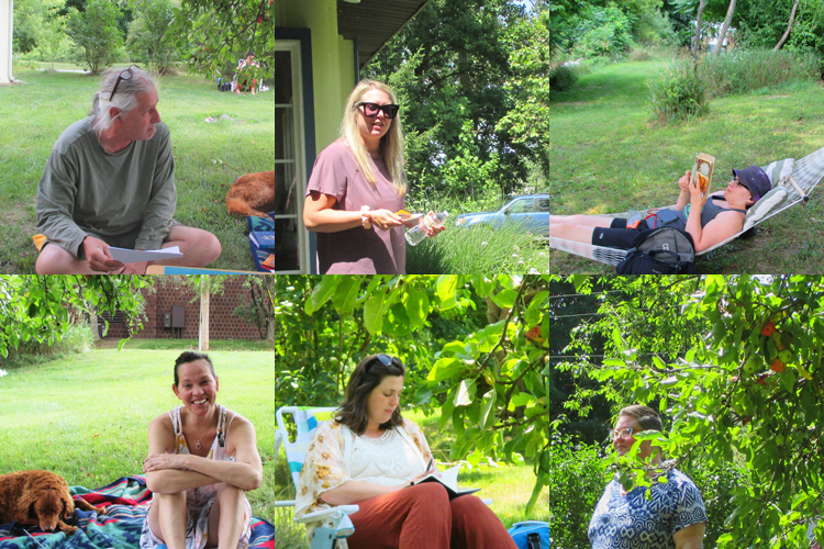 Participants top row: Steve Smith, Eva English, Jenni Repka. Bottom row: Megan Frazier, Cait West, Andrea Baldwin