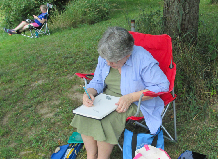 Jan's favorite spot for drawing