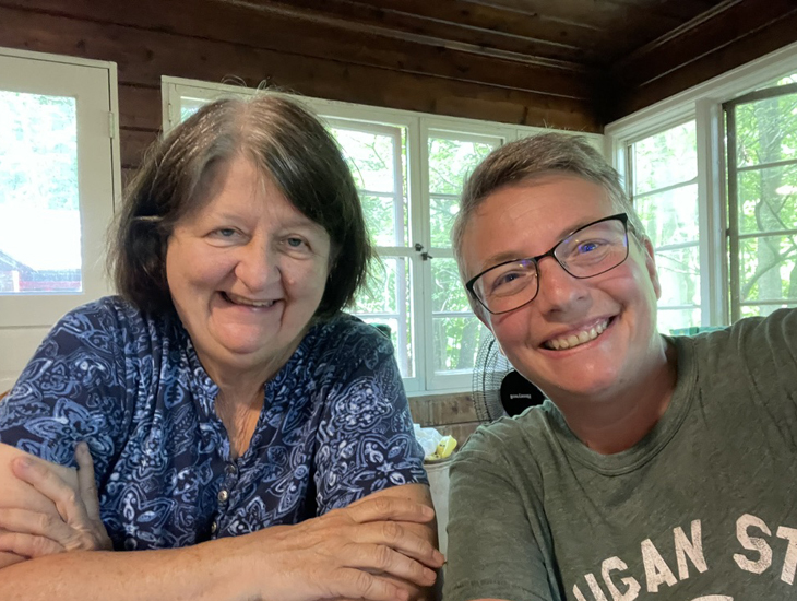 Joyce and Dawn, good friends enjoying time together