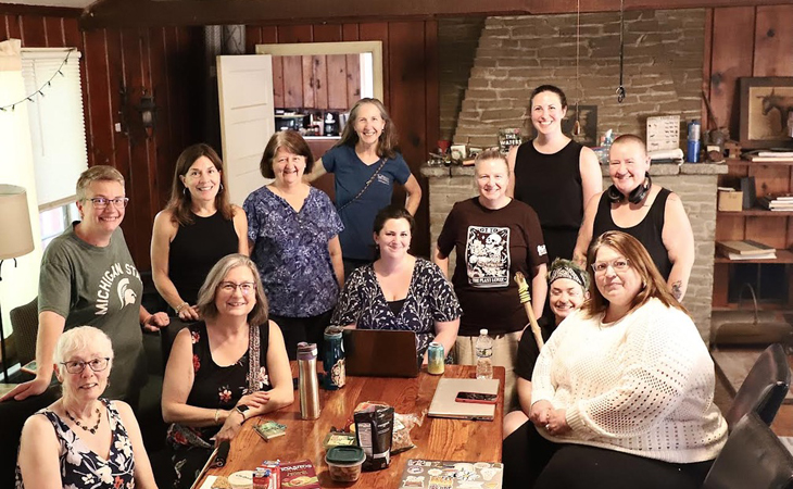 The whole SwampFire group (photo by Christopher Magson)