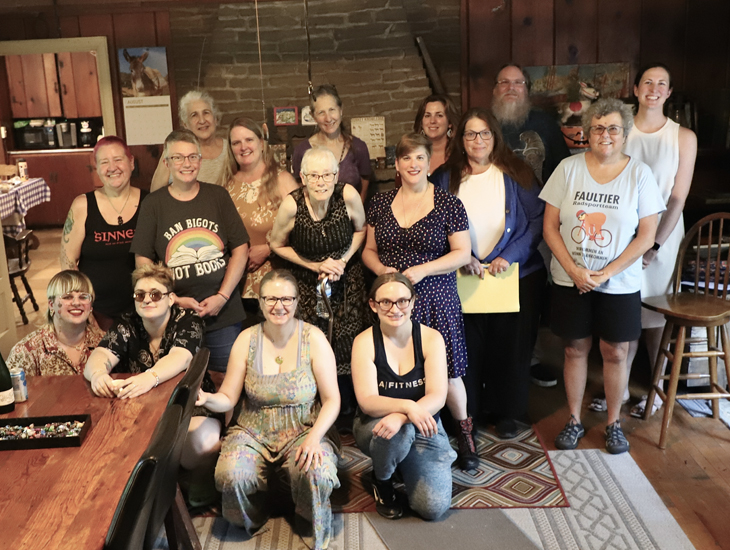 The SwampFire retreat group, thanks to Christopher Magson and his camera