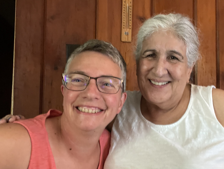 Dawn Burns and Nina Craig share a smile for the camera